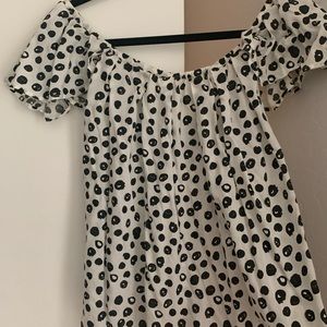 Maeve off the shoulder top from Anthropologie